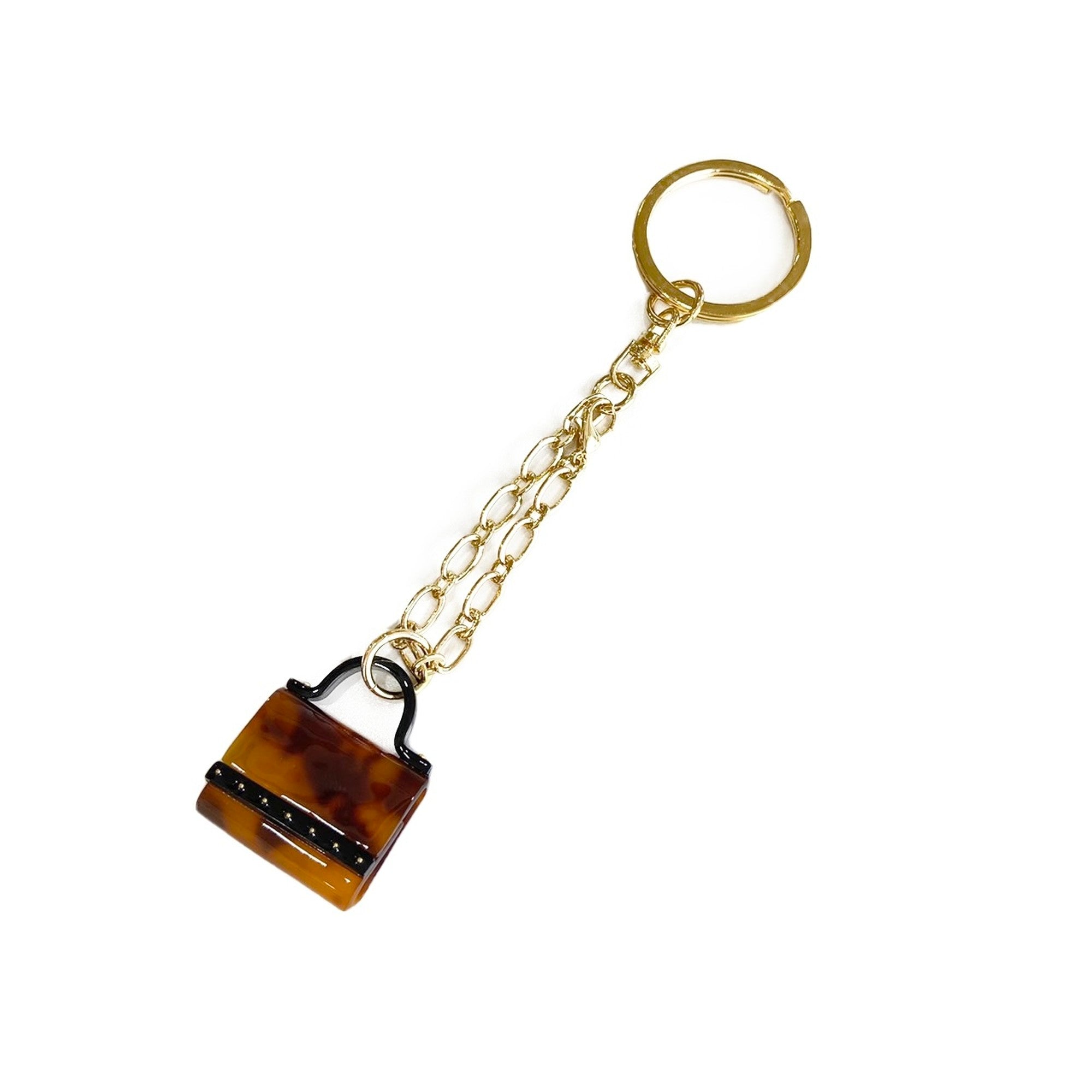 Mini bag SS bag charm tortoiseshell