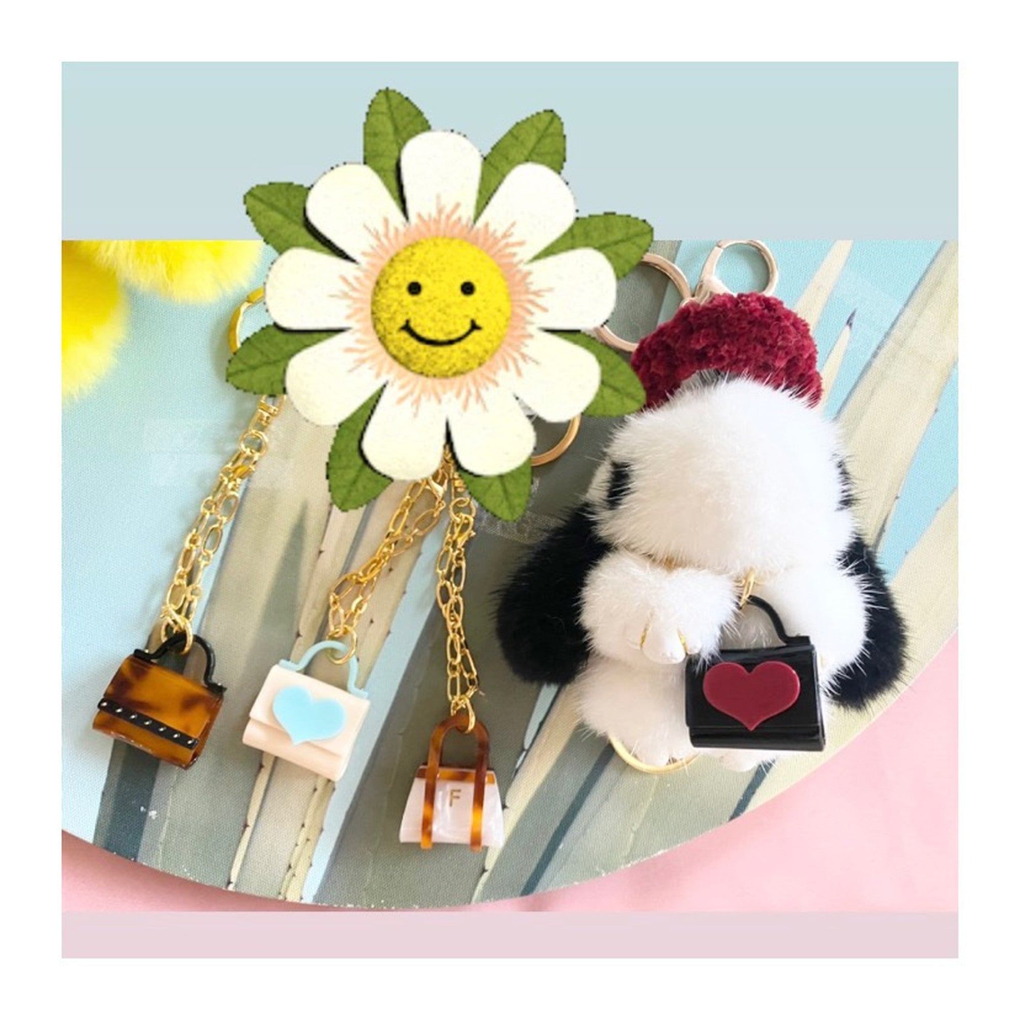 Mini bag SS bag charm heart blue