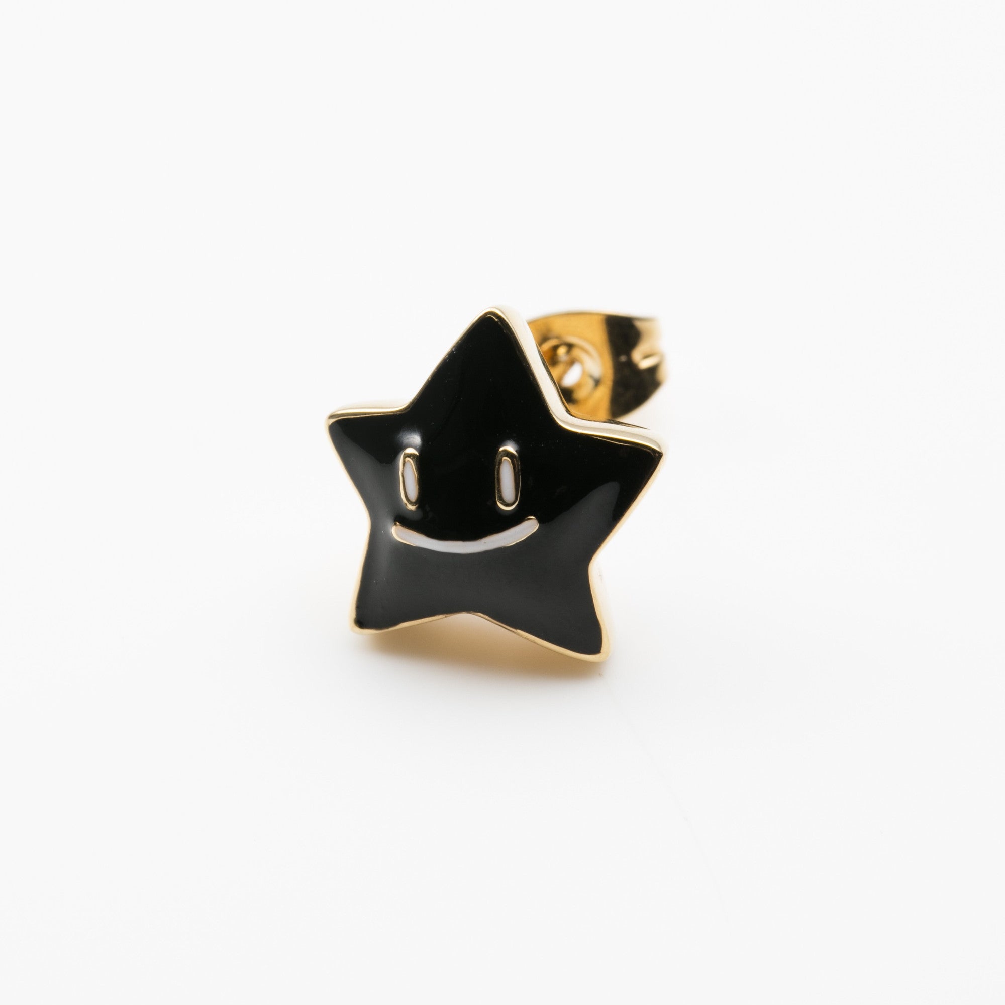 A PIERCED EARRINGEtoile Black