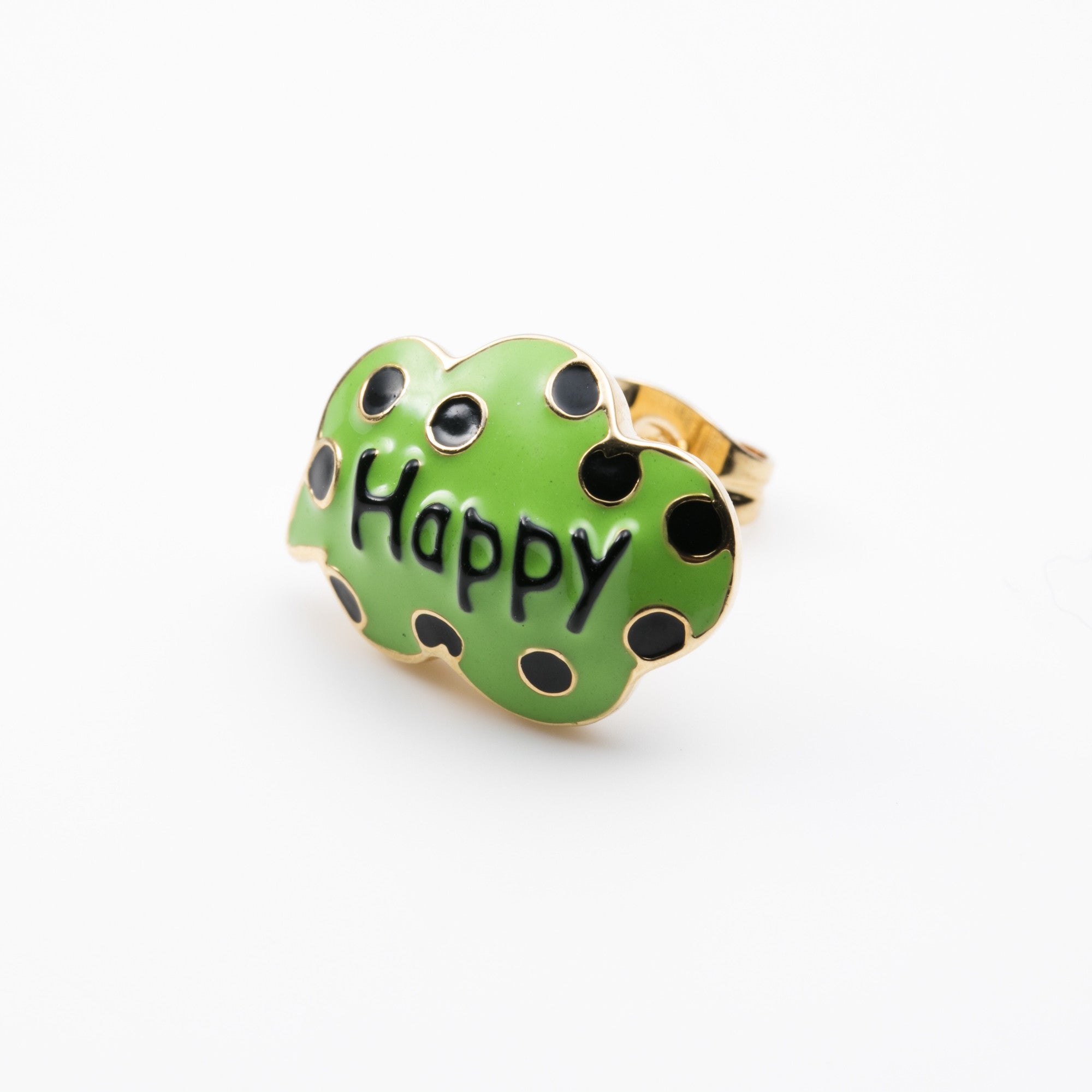 A PIERCED EARRINGHappy Green