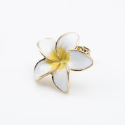 A PIERCED EARRINGPlumeria