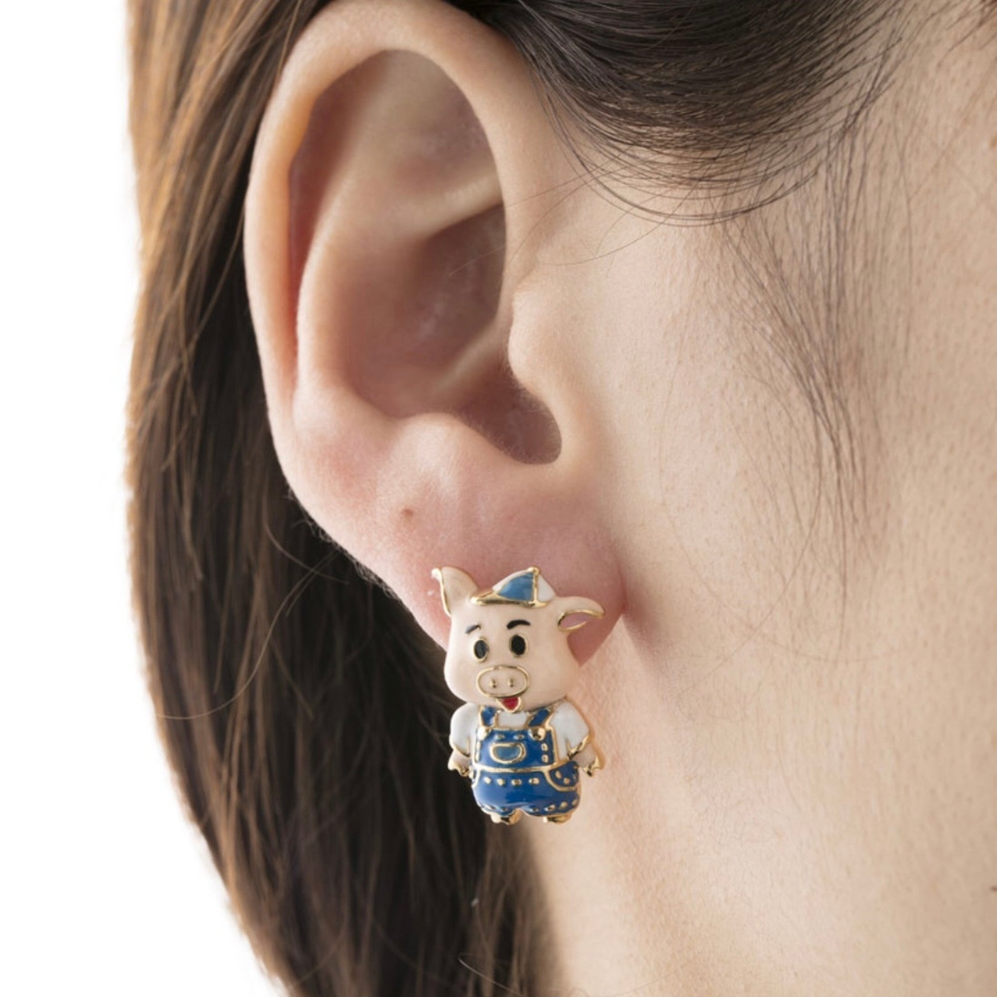 A PIERCED EARRINGLittle Pig second son