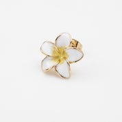 A PIERCED EARRINGPlumeria S