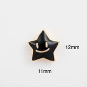 Etoile YG Black Jewel Pins