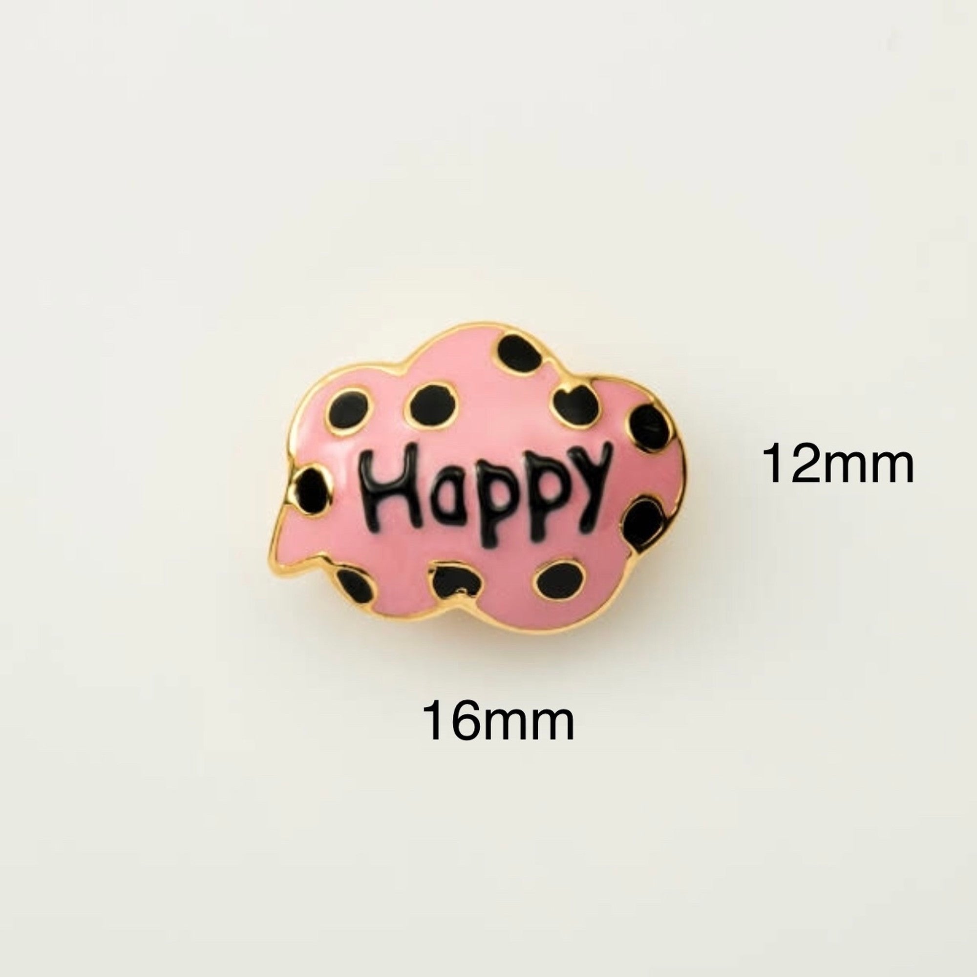 Happy YG pink jewel pins