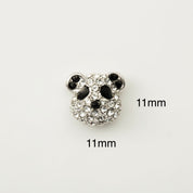 Panda RH Crystal Jewel Pins
