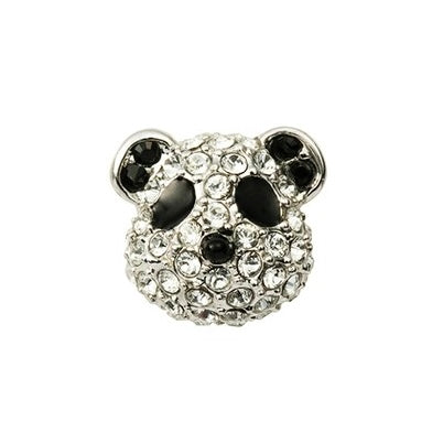 Panda RH Crystal Jewel Pins