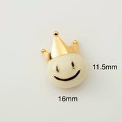 Prince Floats YG White Jewel Pins