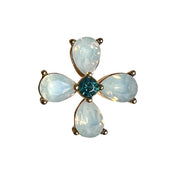 Fleur YG White Opal  Toe Ring 