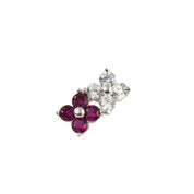  Toe Ring  Petit Fleur Rhodium*