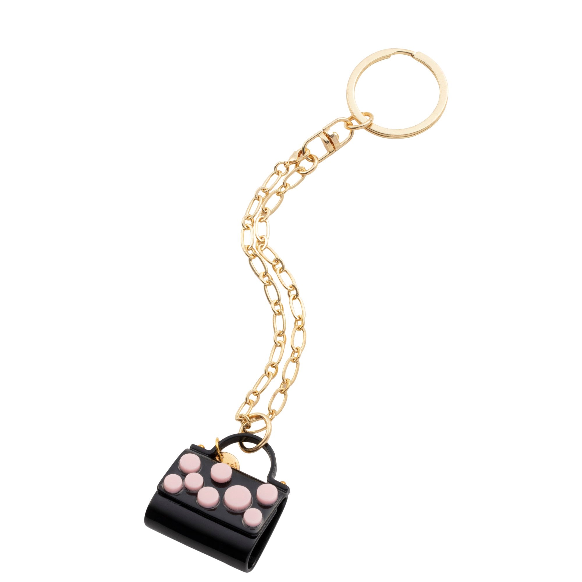 Mini bag S/M/L bag charm pink dot