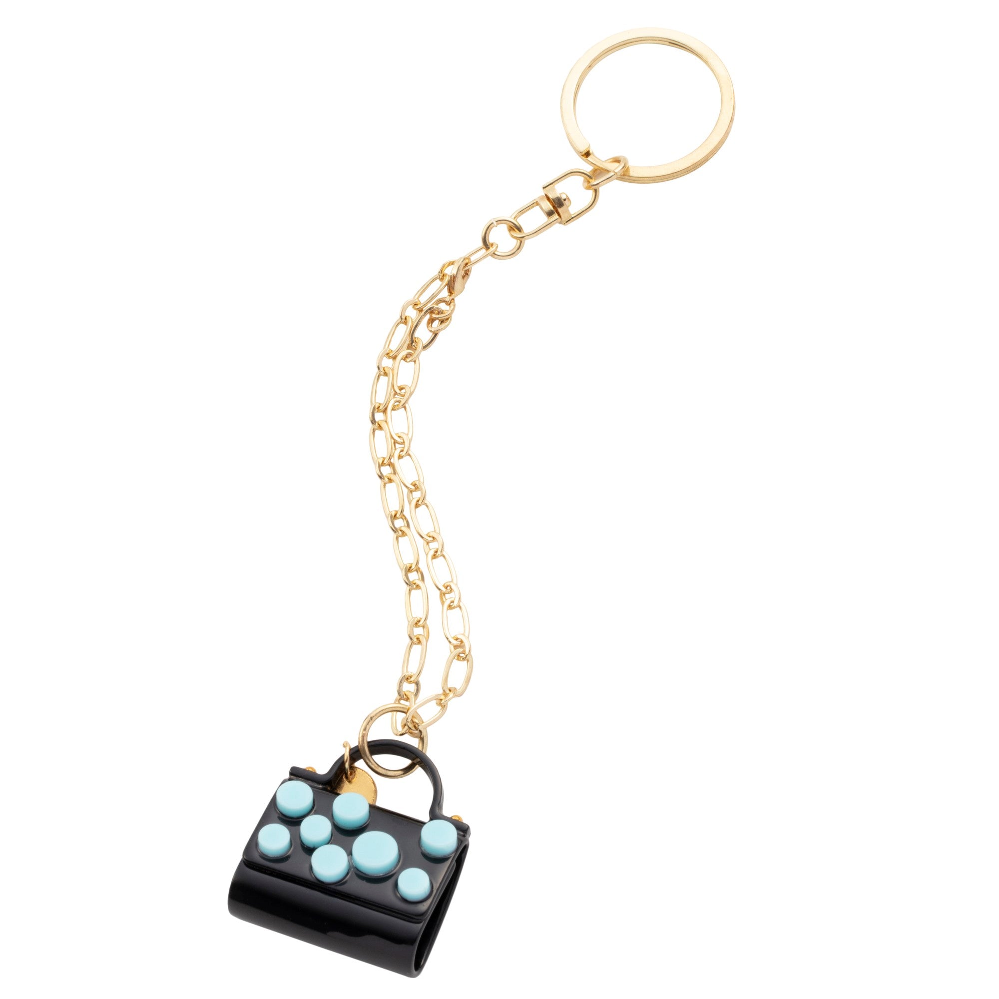 ミニバッグS ・M・L   バッグチャーム　ブルードット