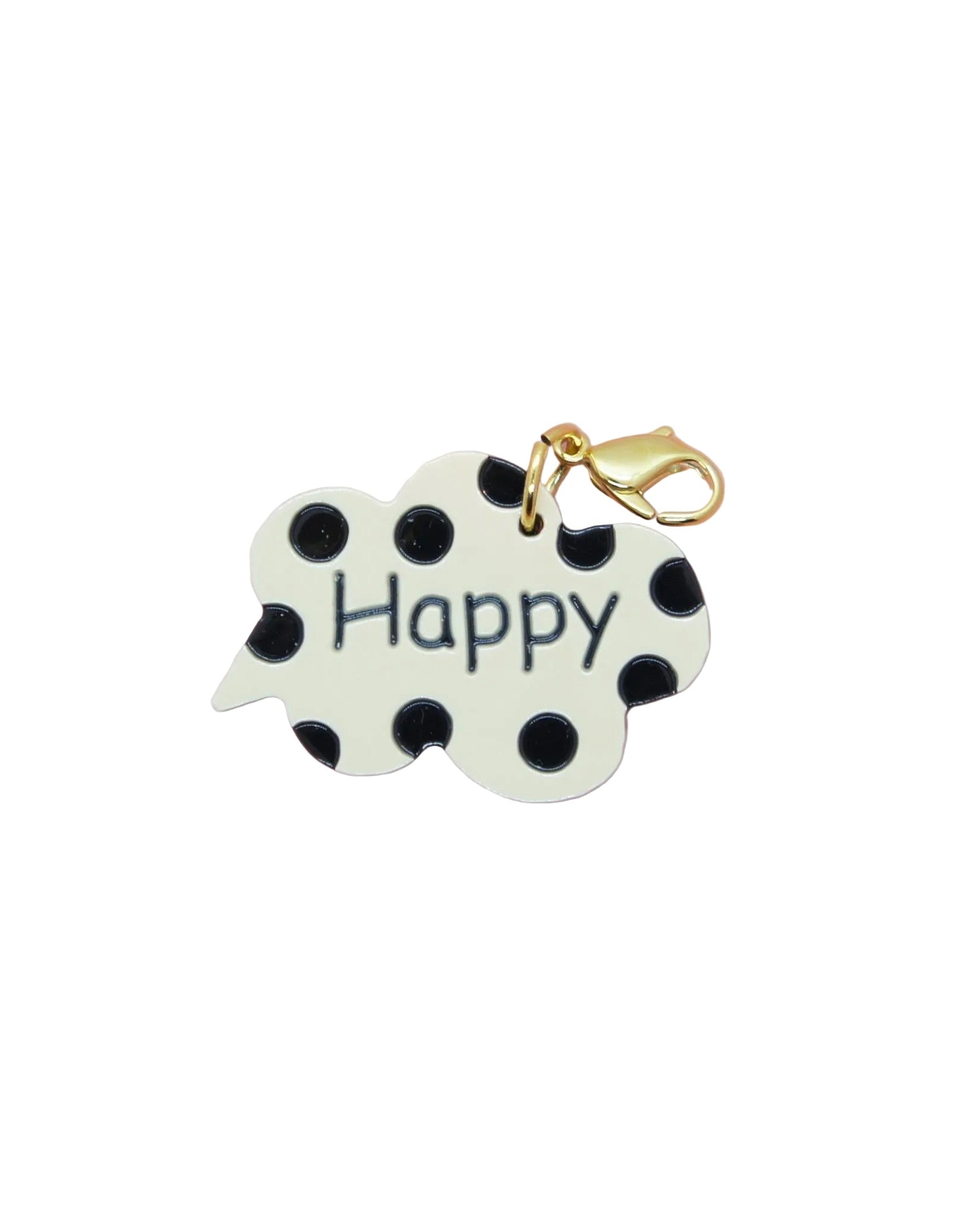 Crab shell charm happy pink