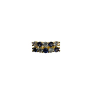 Ledouvre YG Blue CZ  Toe Ring 