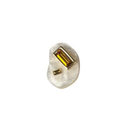 Geomet L YG Orange  Toe Ring 