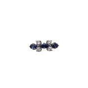  Toe Ring  Maance II Rhodium Blue
