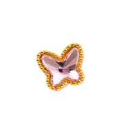 Petit Papillon 3 YG Crystal AB Toe Ring 