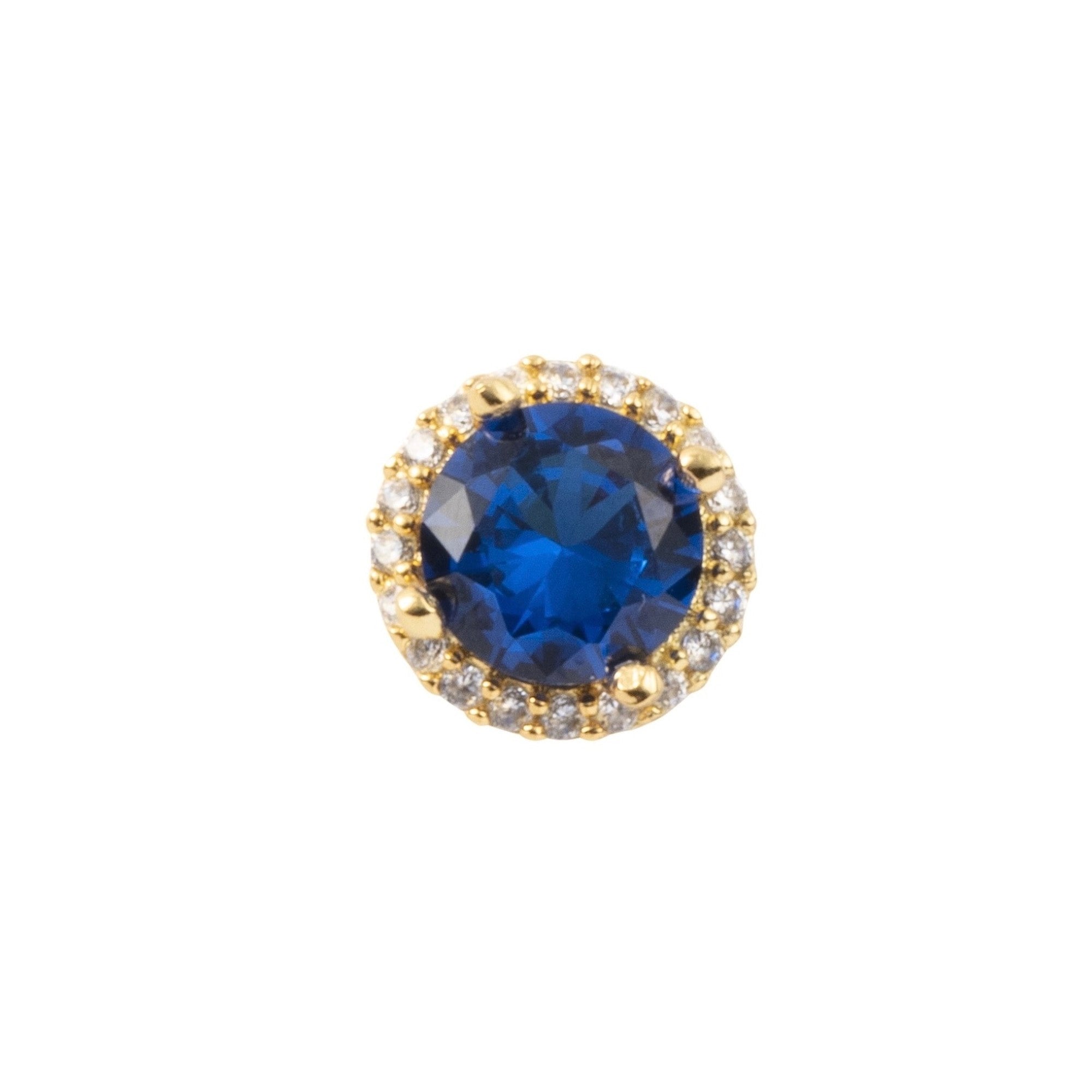 round YG blue  Toe Ring 