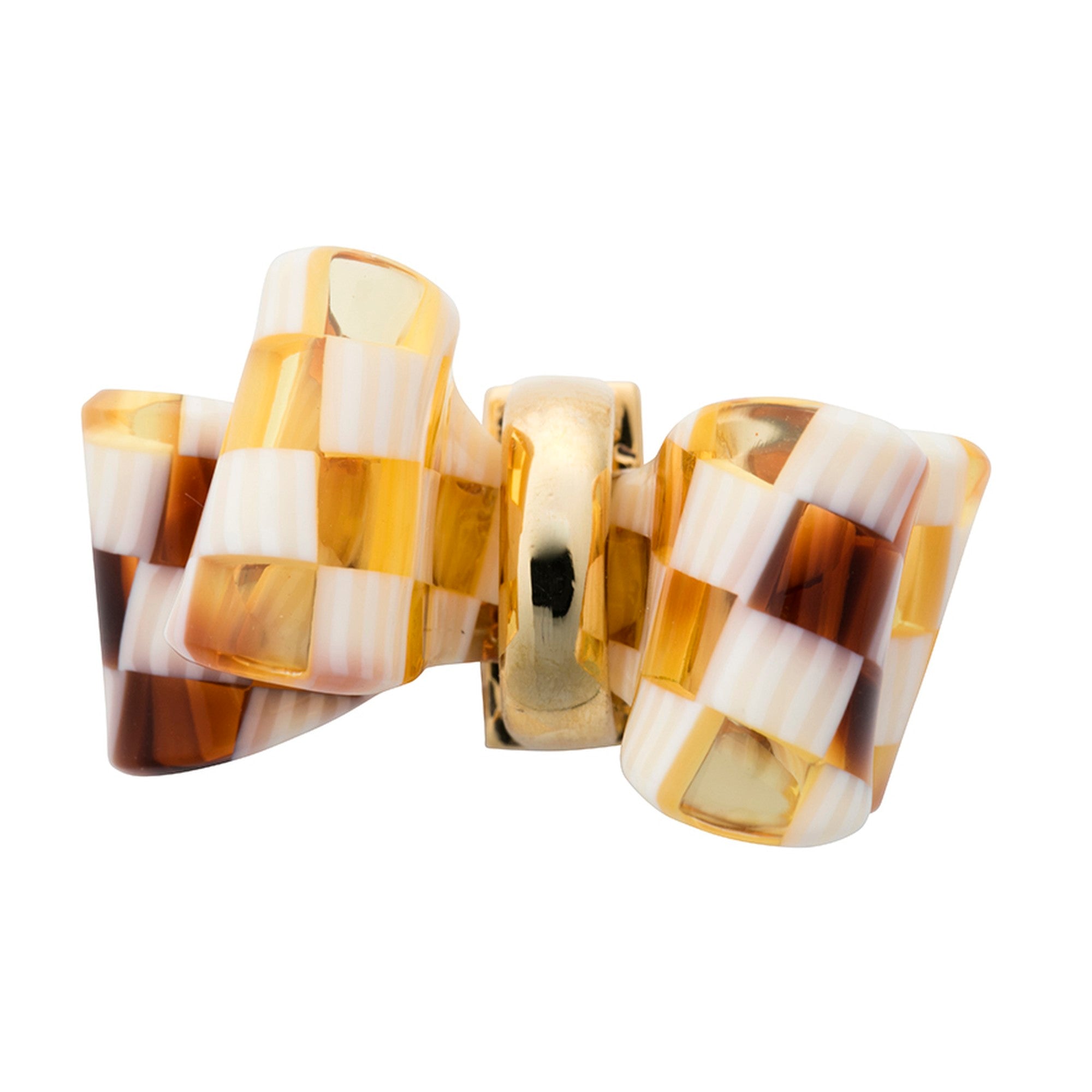 Cad Check Brown Toe Ring 
