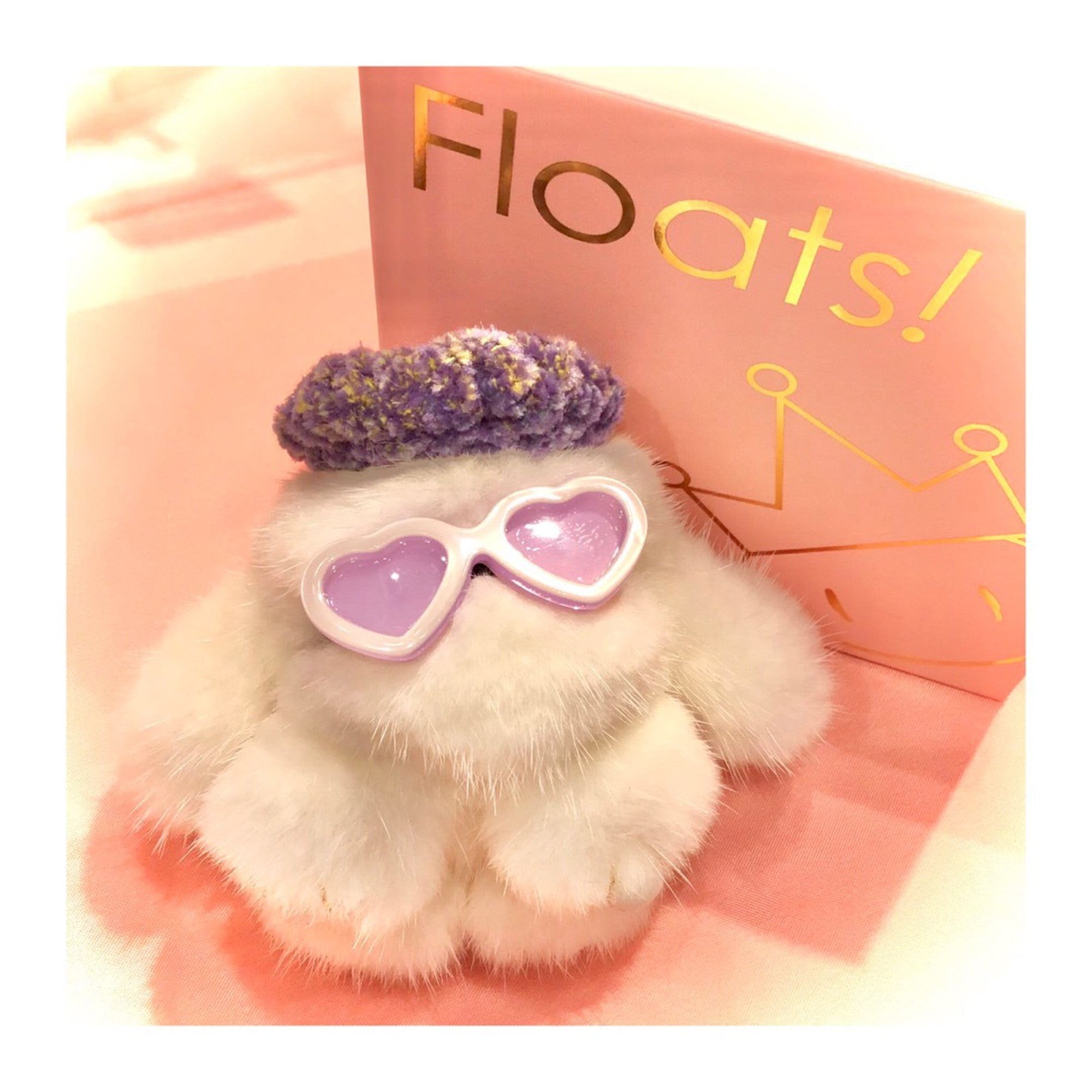 Sunglasses Hair Tie SS Heart Lavender