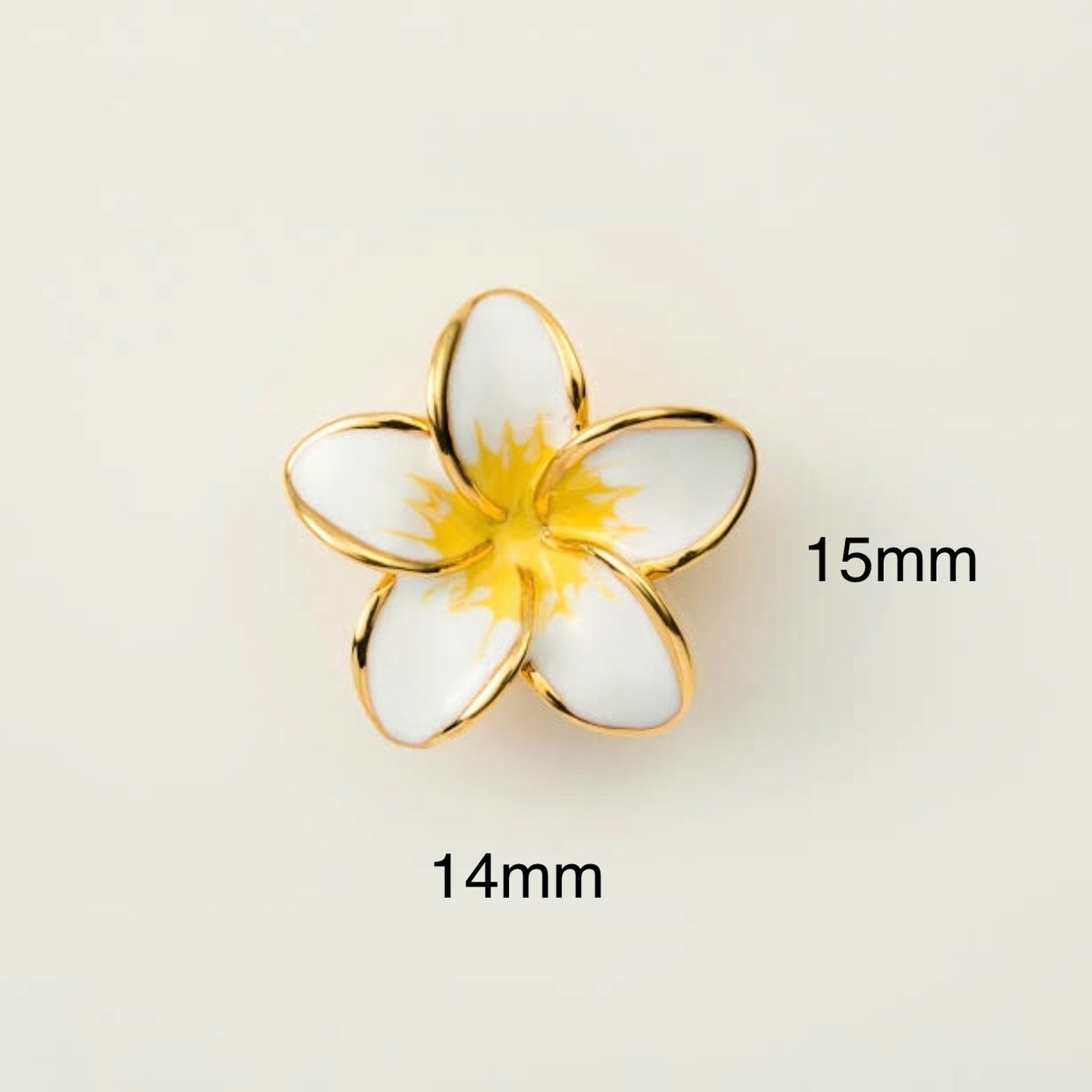A PIERCED EARRINGPlumeria S
