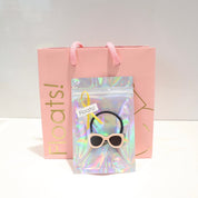Heart Red for large sunglasses hair tie M and L