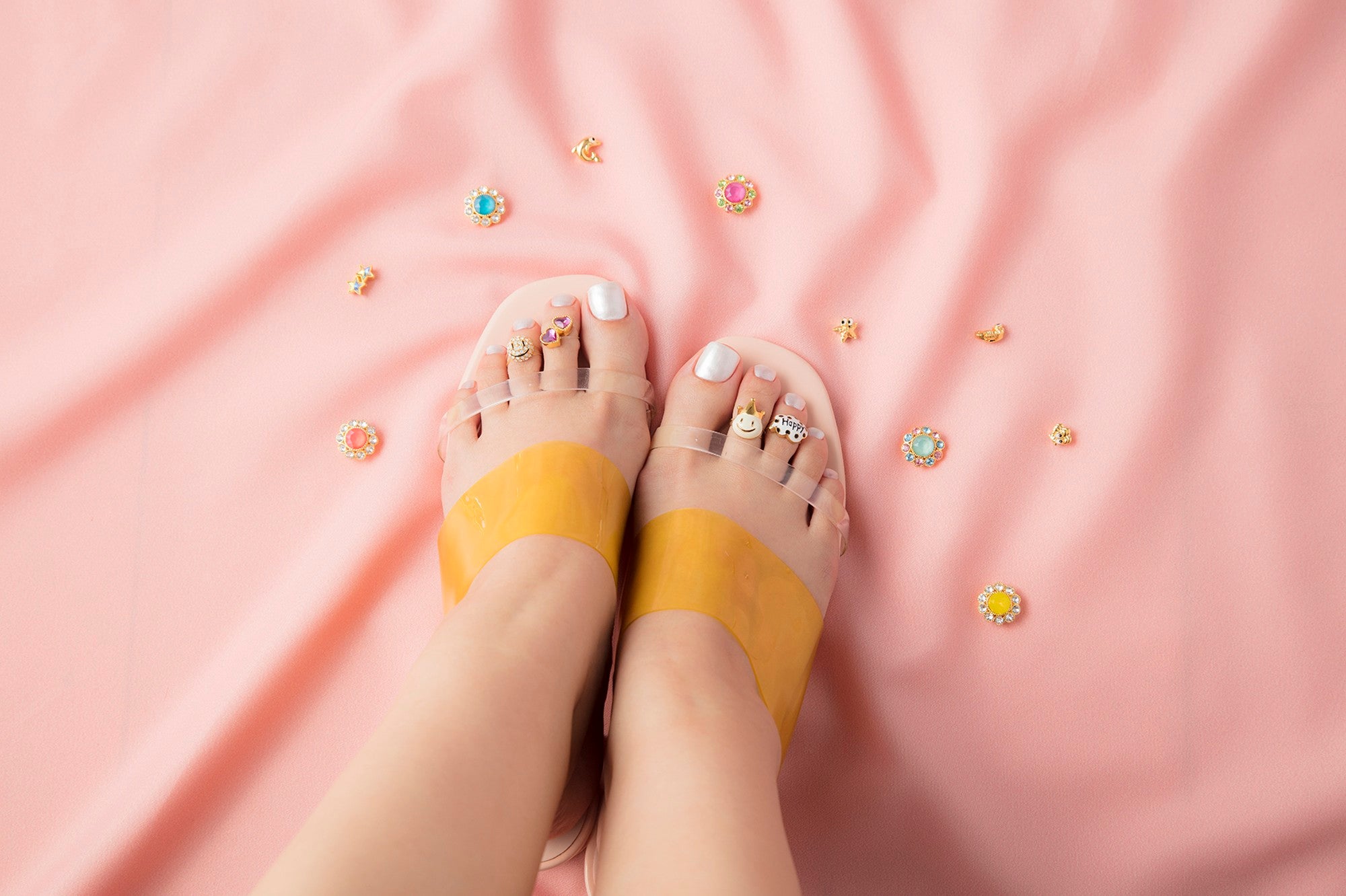 Happy Blue Toe Ring 