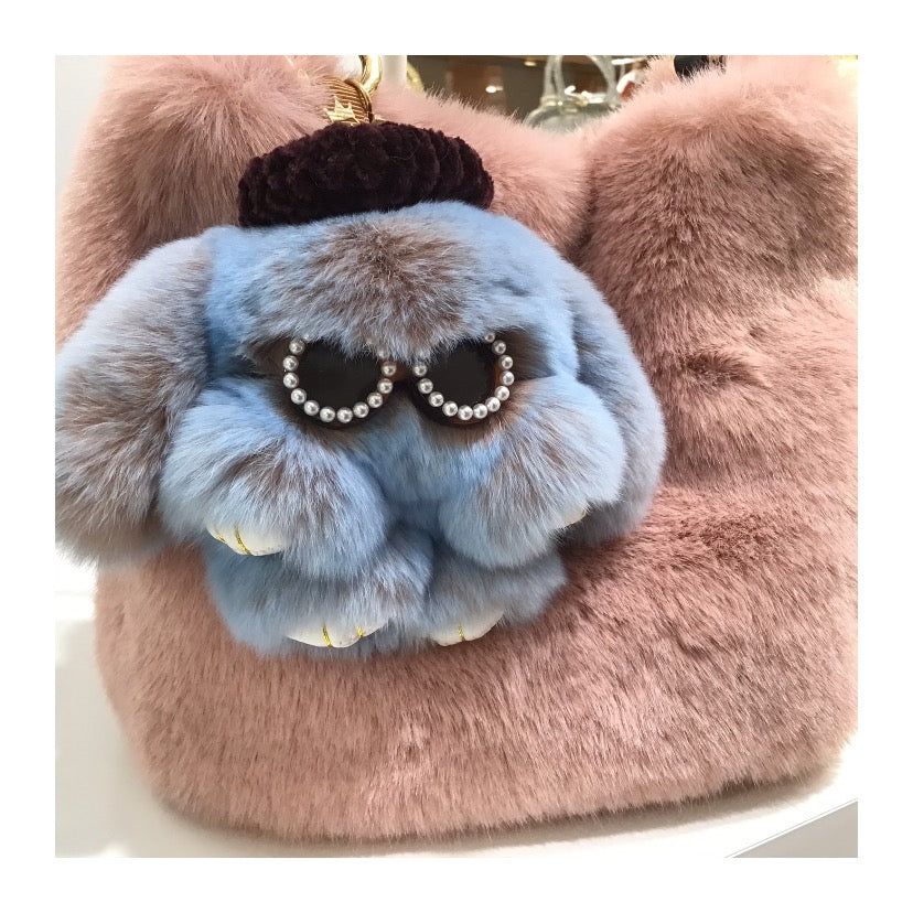 moff moff Bag Charm S Cocktail Blue
