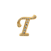 Initial J YG T Toe Ring 
