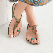 Miloir 2 Synthetic Coral Toe Ring 
