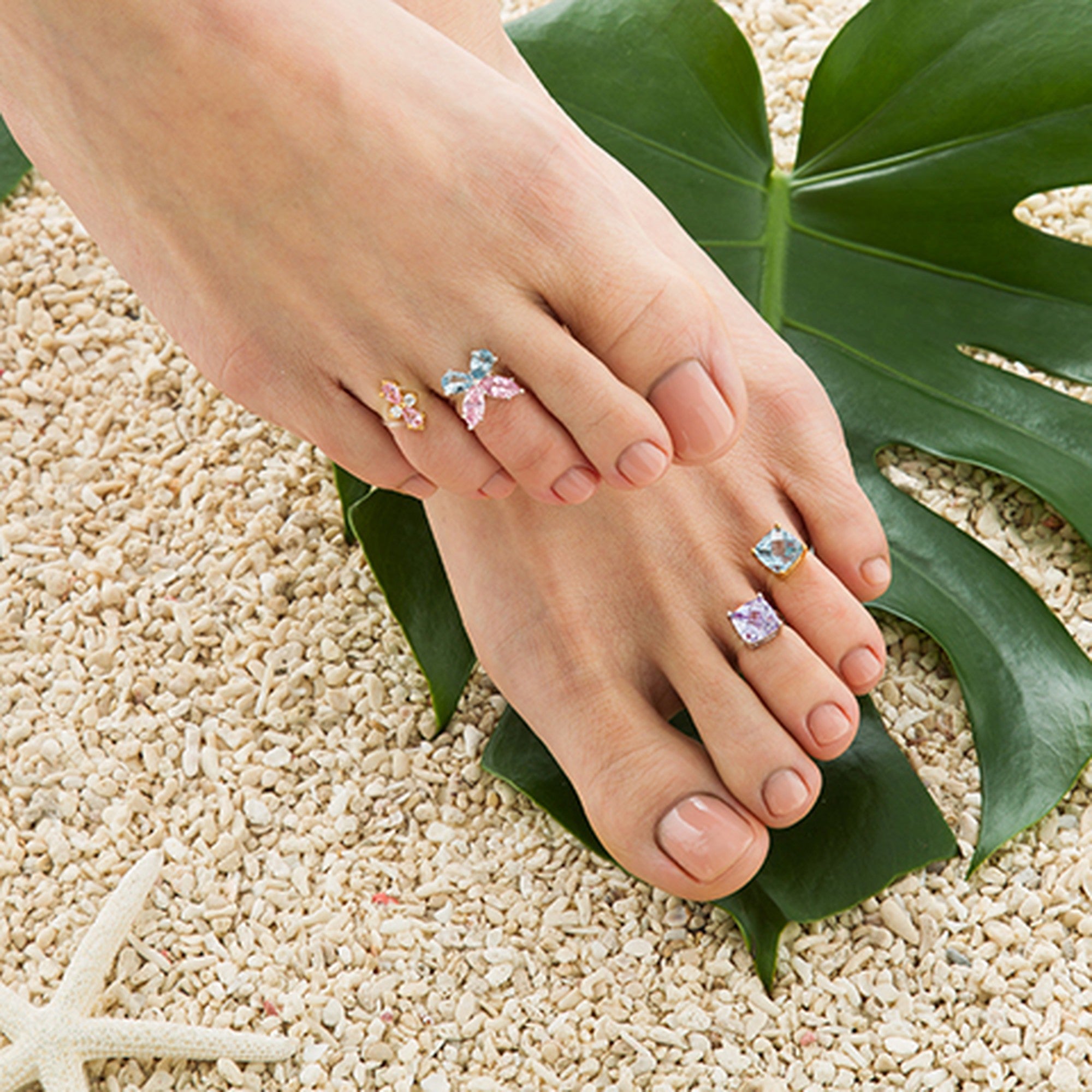 Candy Pop RH Pink Toe Ring 