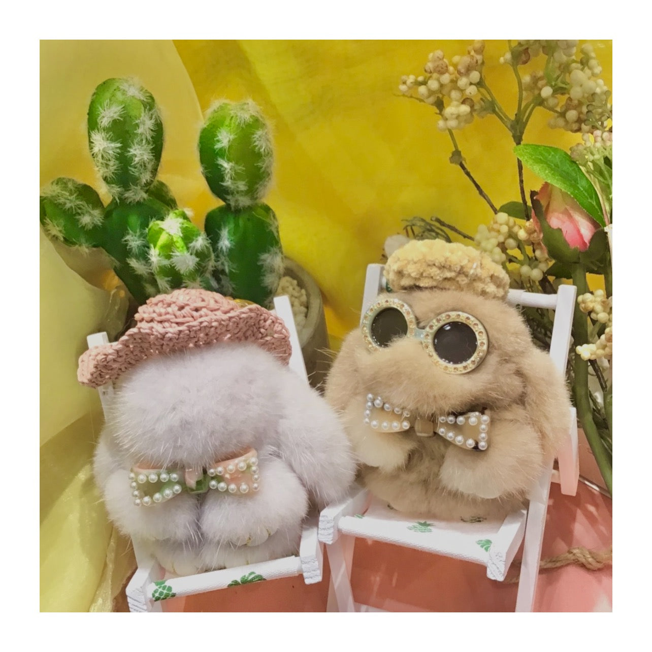 Ribbon Hair Band SS Beige Black For Fluffy SS