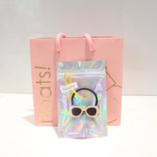 Sunglasses Hair Tie SS Heart Lavender