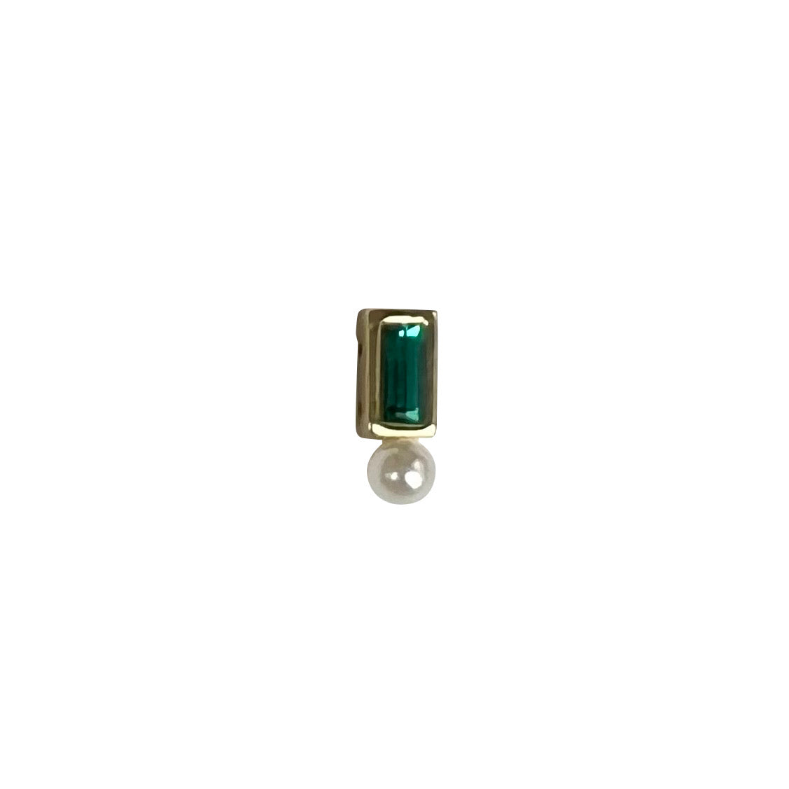 Geomet S YG Green  Toe Ring 