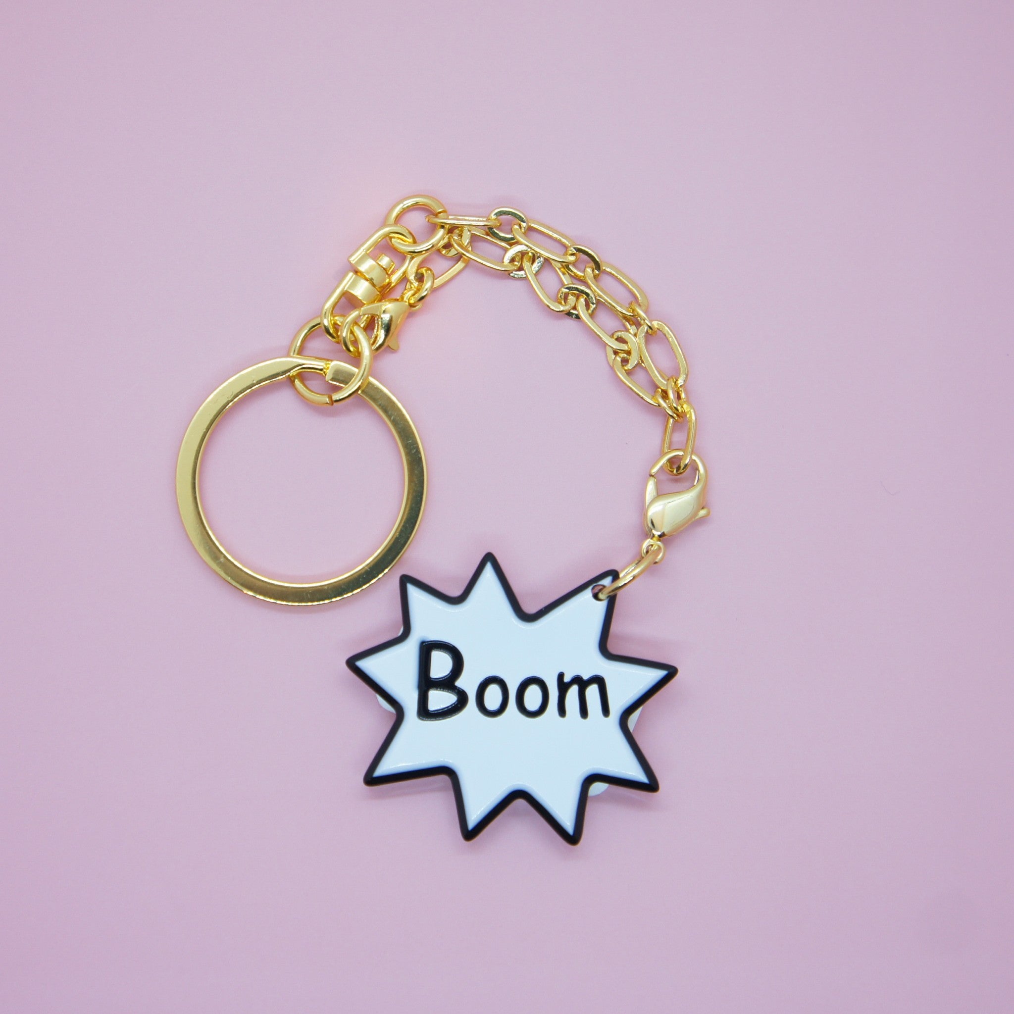 Crab Kan Charm Boon White [11cm keychain included]