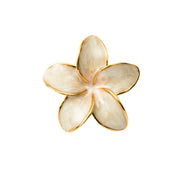Plumeria YG Pink Toe Ring 