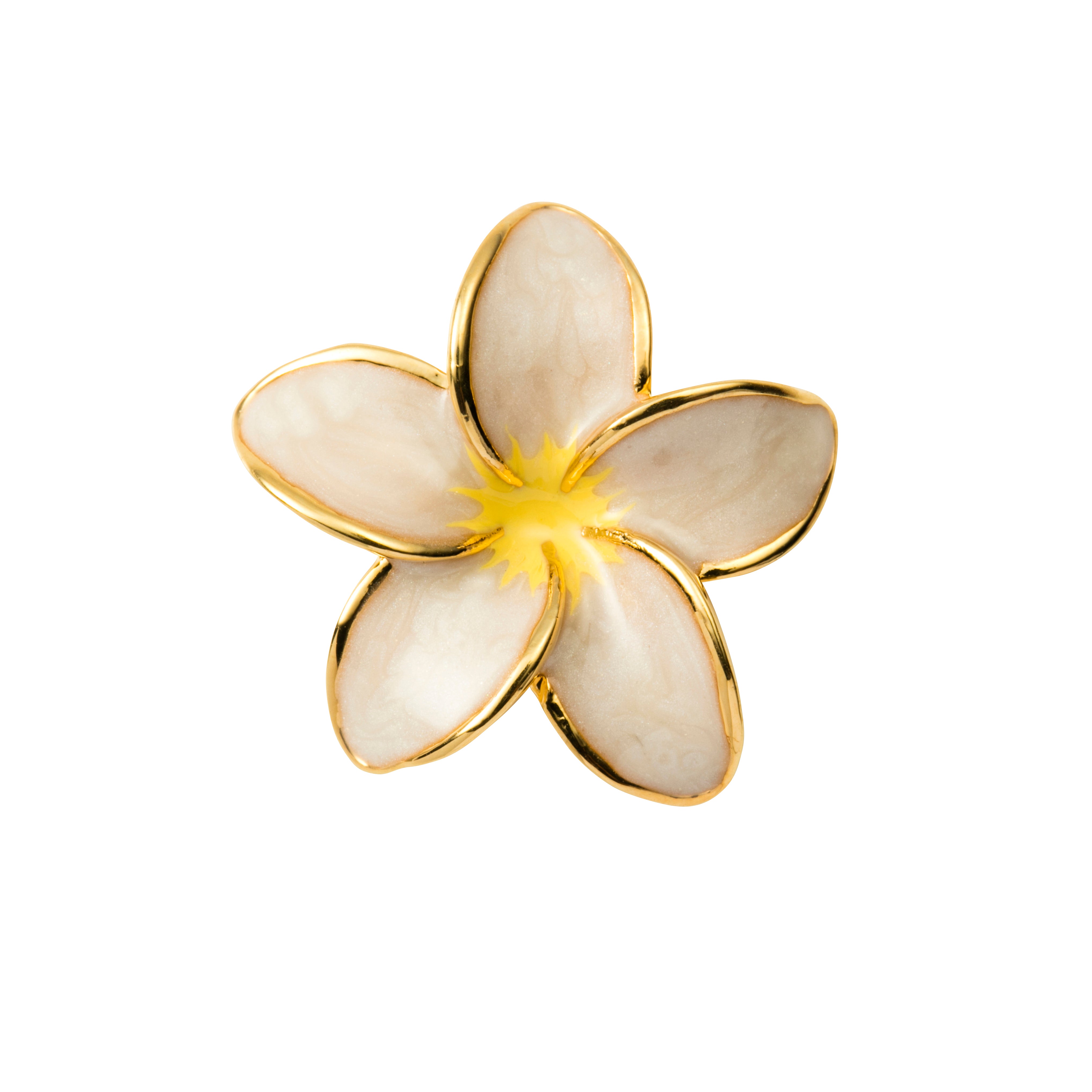 Plumeria YG Yellow Toe Ring 