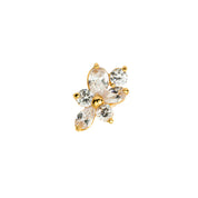 Refeuille YG CZ Toe Ring 