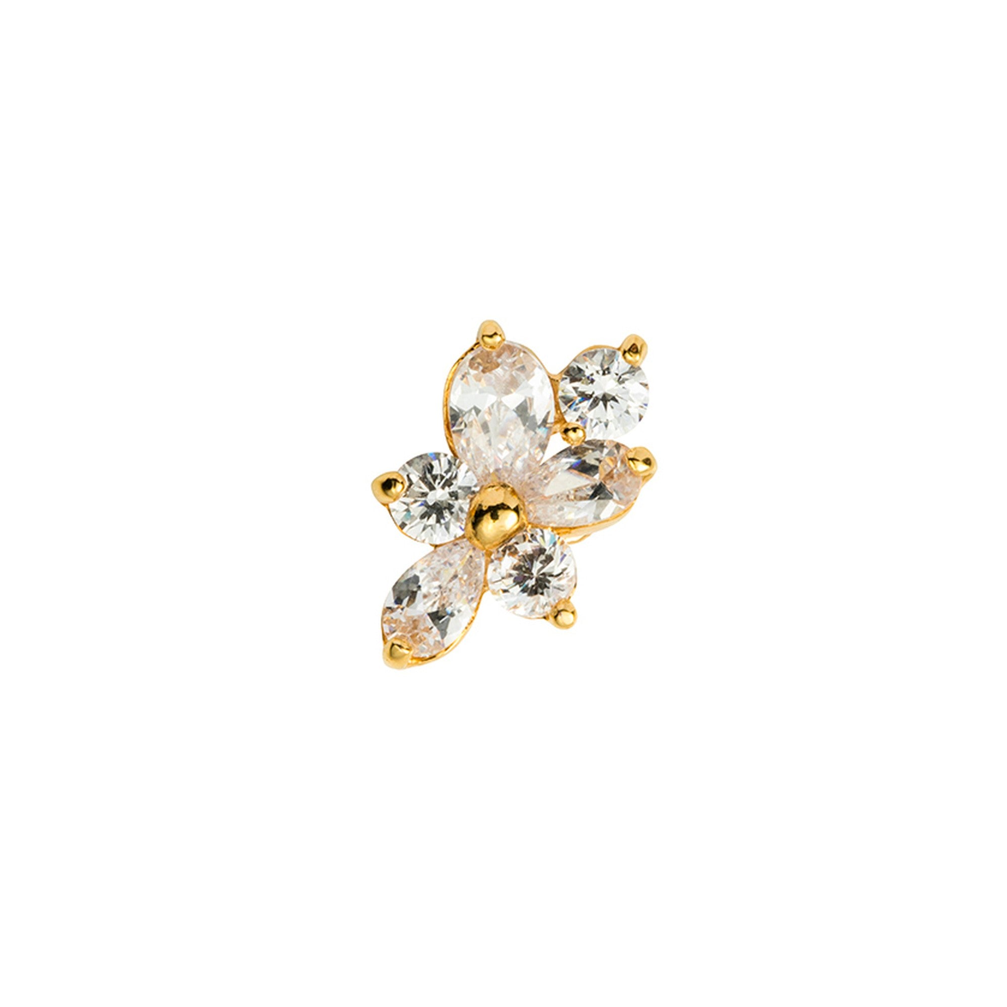 Refeuille YG CZ Toe Ring 