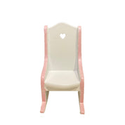 Fluffy rocking chair, pink