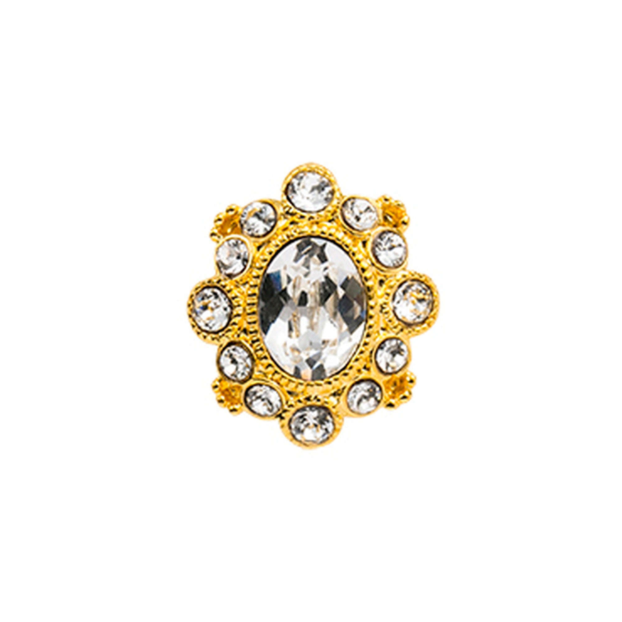 LaPlanses YG Crystal AB Toe Ring 