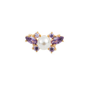 Wings YG Purple Toe Ring 