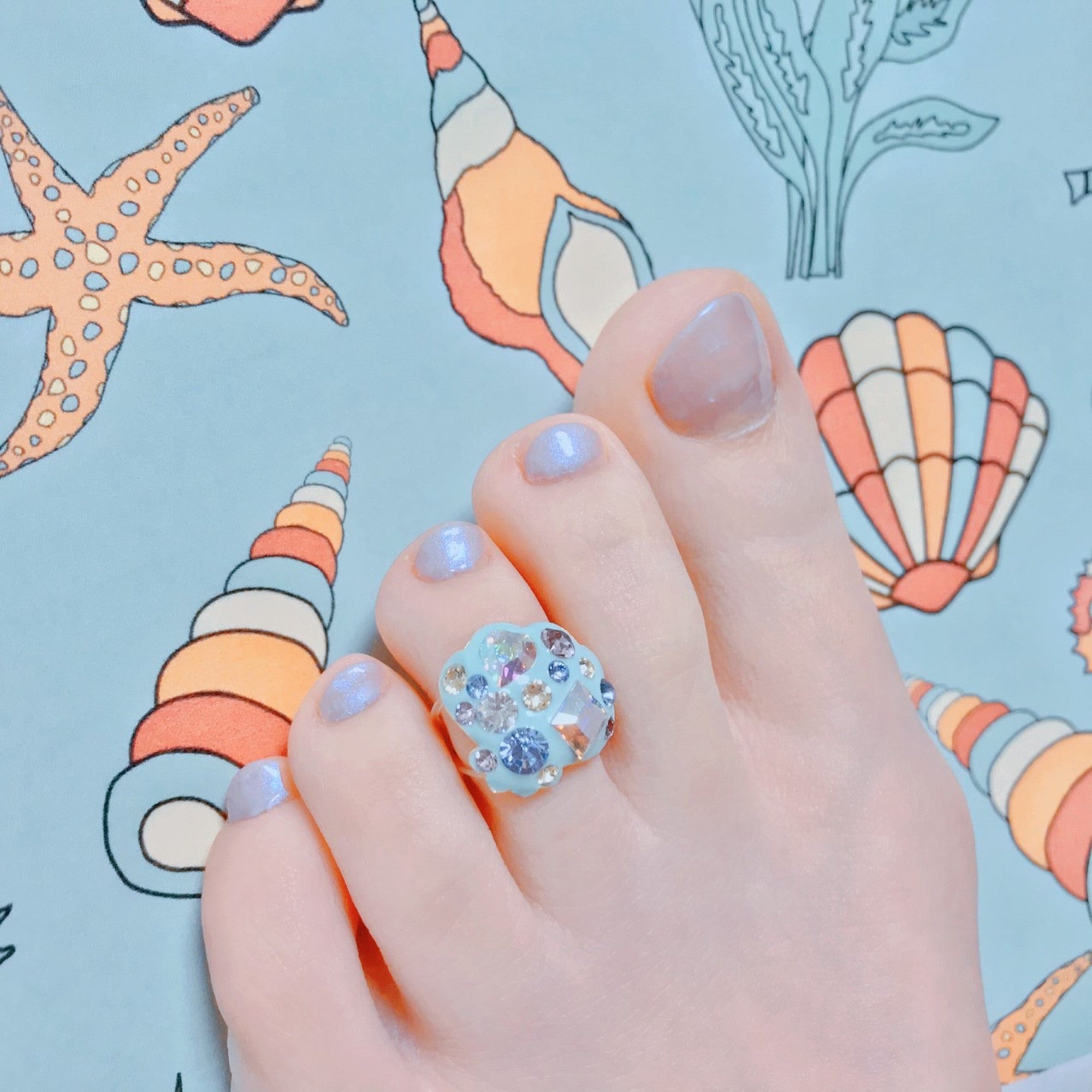 Mare YG Blue Toe Ring 
