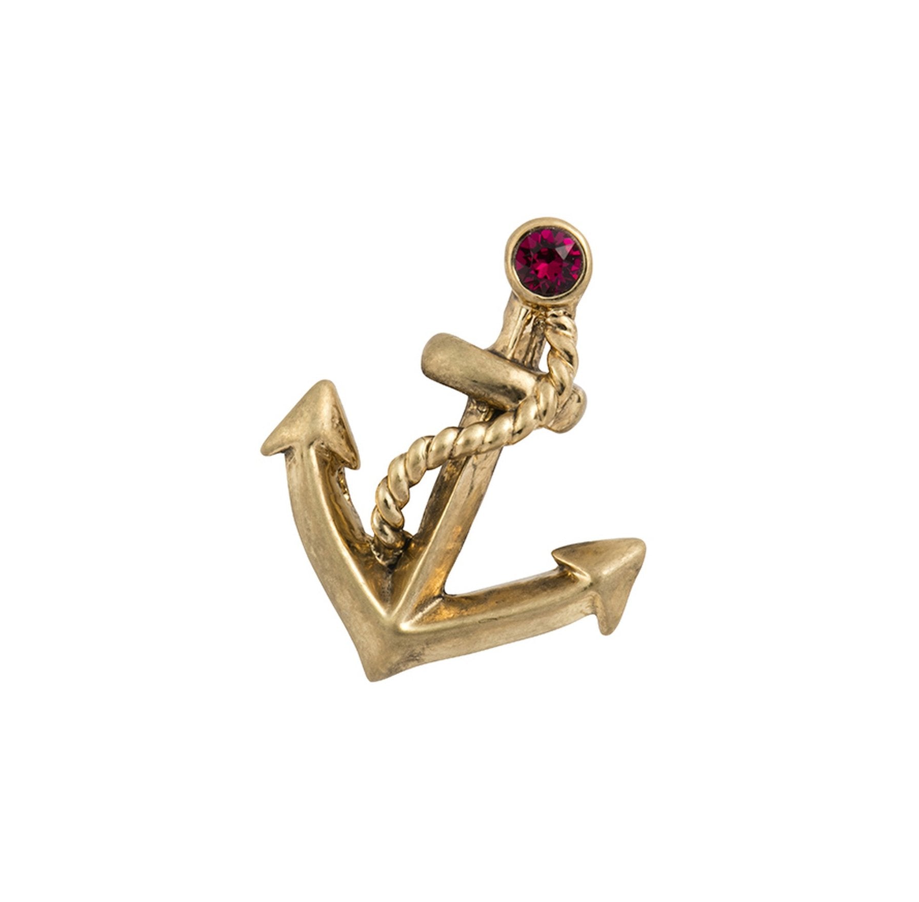 Anchor 2 AG Ruby Toe Ring 
